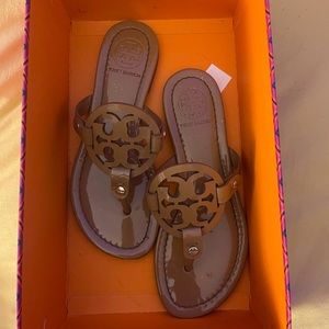 Tory Burch Miller Patent -Sand